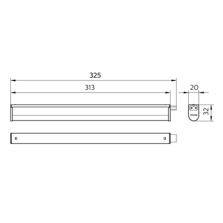 LED 3.4W 30cm CCT Weiß Projectline Batten Möbellampe PHILIPS