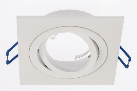 Einbaustrahler GU10, Einbauspot HALOGEN 20mm Quadrat Tube beweglich Weiß MIDI LUMILED