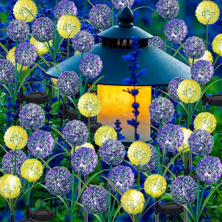 Solar Gartenlampe LED PILUS RGB Gesteuert Dekorative Blume Knoblauch LUMILED