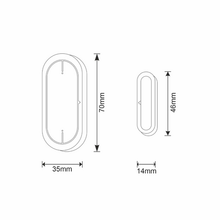 WIFI Tür- und Fensteröffnungssensor Tuya Smart Kontrakton