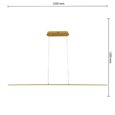 Masterled 20W 1800lm 4000K Neutral Gold Kiki Deckenleuchte hängend