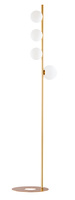 TAIDA Stehleuchte 4xG9 LED 151cm Modern Weiß und Gold Jupiter