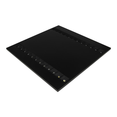 LED Panel Deckenleuchte 27.5W 4000lm 4000K Neutral Dimmbar Flush Mount Schwarz 60x60cm Louver Ledvance