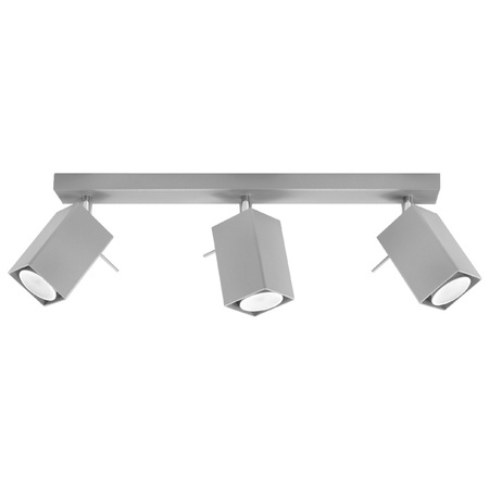 MERIDA Deckenleuchte 3xGU10 Reflektor Halogen Leuchte Beweglich 45cm Grau SOLLUX