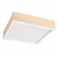 Plafond LED-Deckenleuchte SANTIAGO 4xE27 Quadratisch aus Holz LD-PD-9.5 Lamkur