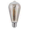 LED Lampen E27, Glühbirne ST64 6W = 50W 420lm 360° 2200K warm Smokey Glühfaden LUMILED