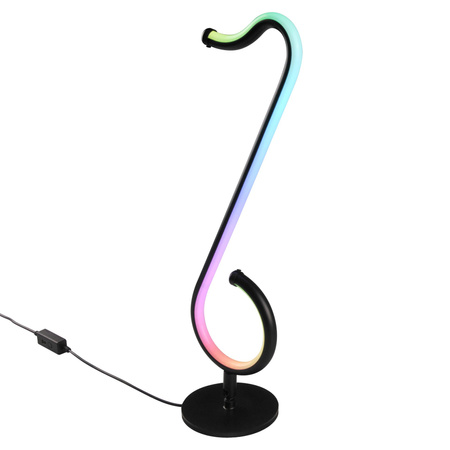 LED Dekorative Tischlampe 15W Schwarz Dimmbar Hinweis Sanico Goldlux