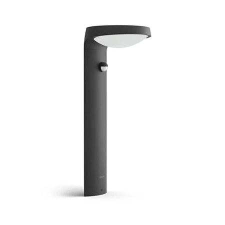 Außen-LED-Gartenlampe TYLA IR myGarden 9W 4000K IP44 mit Bewegungs- und Dämmerungssensor Mast 40cm Anthrazit PHILIPS
