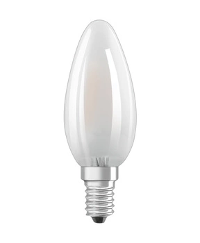 E14 B35 LED Lampen 3,4 W = 40 W, 470 lm, 4000 K, neutral, 300° CRI90 Filament, OSRAM SUPERSTAR+, dimmbar