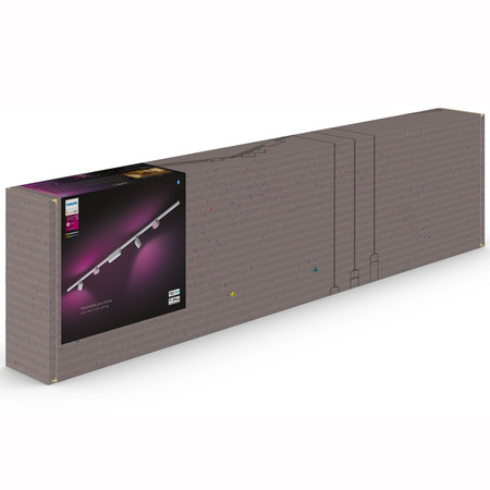 Perifo Lighting Rail Kit 2m + 4x LED-Strahler 20.8W CCT RGB Philips HUE Bluetooth Weiß