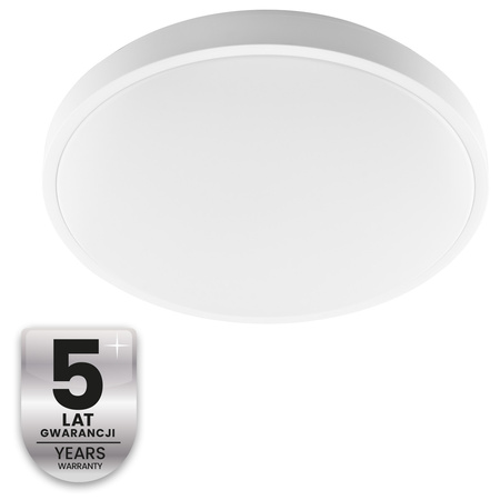 LED-Deckenleuchte Aufbaumontage 24W 4000K CELIS Rund IP44 Weiß Ring ALS LUMILED