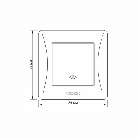 1-poliger Schalter 10A Aufputz Schwarz BINERA VIDEX