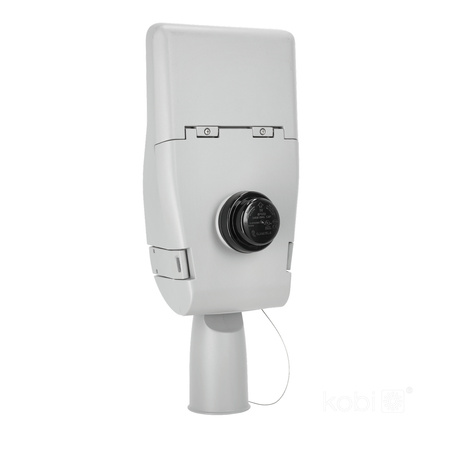 LED Industrie Straßenlampe 35W 5950lm 4000K Neutral IP66 IK09 Grau Master Street Kobi