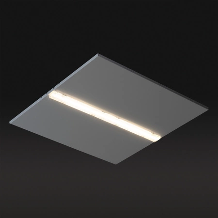 LED-Panel-Deckenleuchte 25W 60x60cm 3350lm 3000K Warm 90° Bündig Schwarz Kanlux
