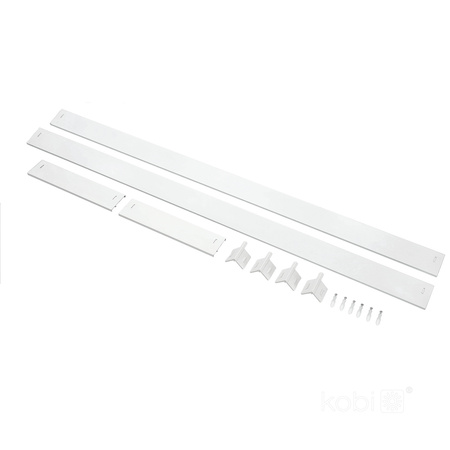 Aufputzrahmen 63mm für LED Panel 30x120cm Klik Weiß Kobi