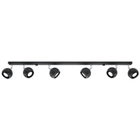 OCULARE Deckenleuchte 6xGU10 Reflektor Halogen Leuchte Beweglich 118cm Schwarz SOLLUX