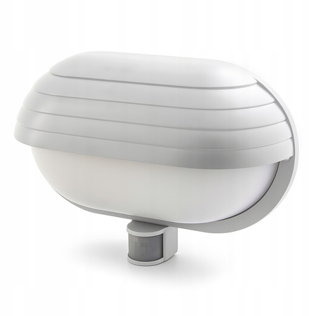 FRODA Gartenwandleuchte E27 IP44 mit PIR-Sensor Weiß