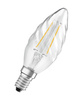 LED-Lampe BW35 Kerze E14 2.8W = 25W 250lm 2700K Warm 300° Dimmbar Retrofit Glühfaden CLASSIC Osram