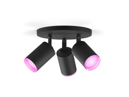 Philips HUE Weiß und Farbe Ambiance Fugato Lampe 3x4.2W Bluetooth Zigbee