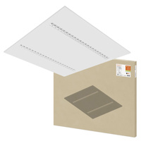 LED-Panel Büroleuchte Deckenleuchte 33W 4000lm 4000K Neutral Dimmbar Bündig montiert Weiß 62x62cm UGR16 IndiviLED® Ledvance