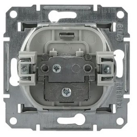 Einzelne TV-Terminal-Antennenbuchse 1 dB ohne Rahmen Asfora Anthrazit