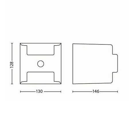 LED-Gartenlampe GRASS IR myGarden Elevation Wandleuchte 4,5W 2700K IP44 Up-Down mit Bewegungssensor Anthrazit PHILIPS