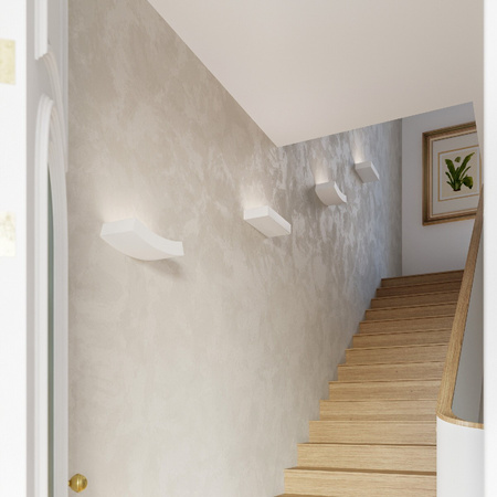 LED-Wandleuchte TAUGAN 2xG9Wandleuchte Rechteckig Keramik weiß SOLLUX