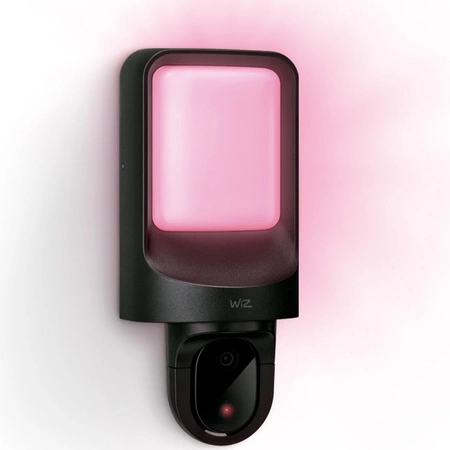 LED-Wandleuchte für draußen mit Kamera 37,5cm RGB SMART WiFi WiZ