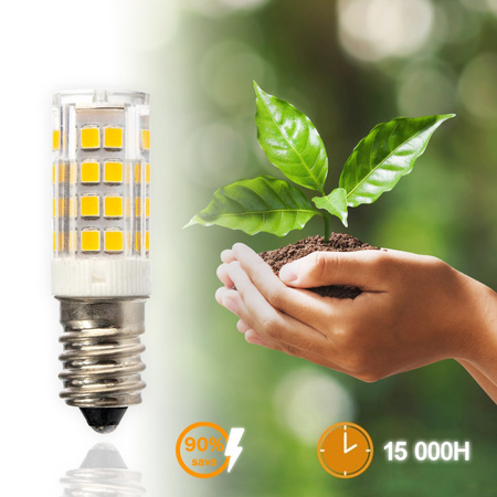 6x LED Lampen E14, LED Kühlschranklampe T25 5W = 40W 470lm 320° 4000K neutral LUMILED
