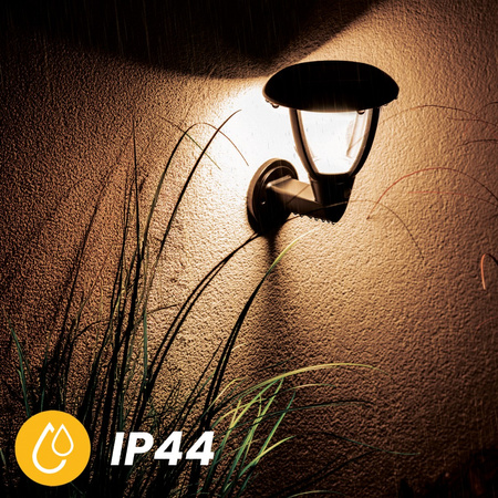 Solar-Gartenwandleuchte Elevation LED-Wandleuchte mit Bewegungs- und Dämmerungssensor 4000K IP44