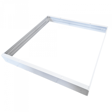 Aufputz-Klemmrahmen für LED-Paneele 60x60 Aluminium Hoch 70mm Weiß Ecolight