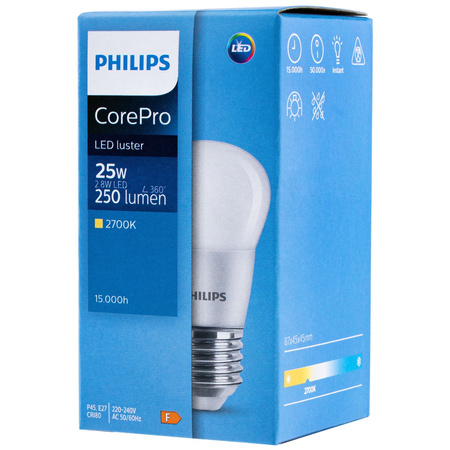 E27 LED Lampen 2,8W = 25W 250lm 2700K Warm PHILIPS