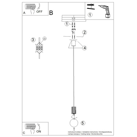 Hängelampe Überhang G9 Rund Kastanienbraun Modern Matt Halo Sollux