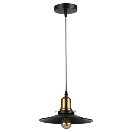 Masterled E27 Schwarz Gold Loft Hängedeckenlampe