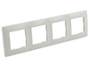Vierfachrahmen für Lichtschalter und Steckdosen weiß LEGRAND NILOE