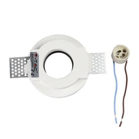 Deckeneinbauleuchte GU10 mit Öse rund weiß/schwarz VT-866 V-TAC – 5 Jahre Garantie