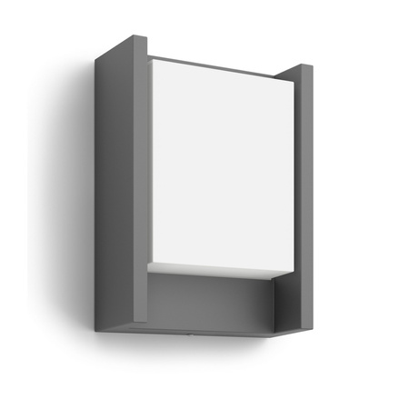 Garten LED Wandleuchte ARBOUR 3.8W 2700K Warm IP44 Anthrazit PHILIPS