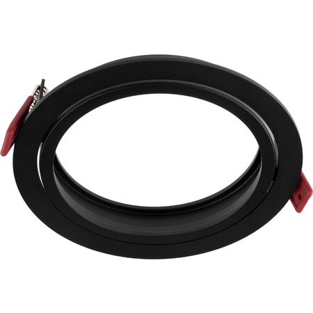 Einbaustrahler GU10, AR111 Einbauspot 14cm Runde beweglich Schwarz CARPI LUMILED