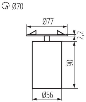Spot bewegliche weiße Deckenleuchte SPOT CHIRO GU10 Kanlux