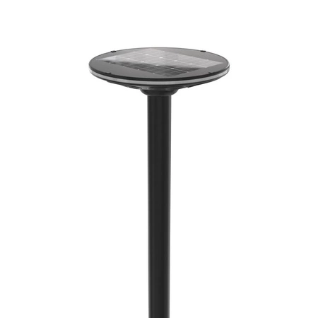 LED Street Solar Gartenlampe mit Bewegungssensor 15W 1400lm 3000K-5000K CCT Schwarz VL-GLSO-1254-S Videx