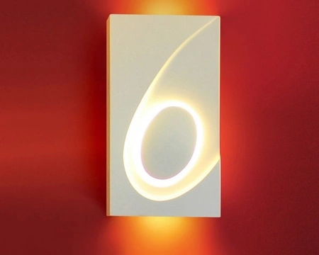 Gipsleuchte Wandleuchte dekorativ KOMETA 1xE14 weiß GOLDLUX (Polux)