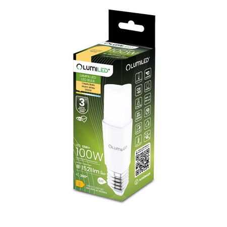 6x LED-Glühbirne E27 Tubular T45 13W = 100W 1521lm 3000K Warm 200° LUMILED