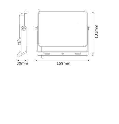 LED-Flutlicht Halogen-Außenstrahler 50W 4000K 4500lm IP65 FLOODLIGHT LUX OSRAM