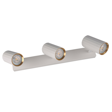 Wand- und Deckenstrahlerleuchte 3x GU10 Weißgold NICEA Sanico Goldlux