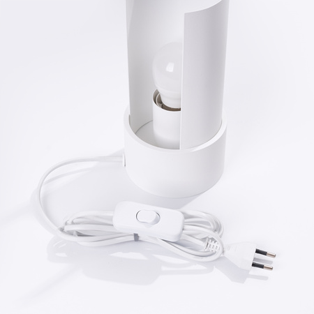 Schreibtisch Stehend Nachttischlampe E27 Weiß Flash Blau Saphir SL.1675 Sollux