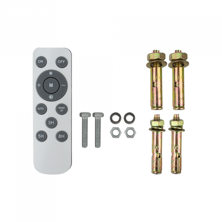 LED-Flutlicht Solar Reflektor 50W 900lm 4000lm Neutral IP65 mit Dämmerungssensor + Ecolight Fernbedienung