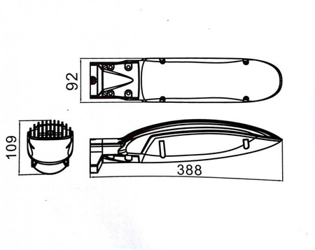 Außengarten-Fassadenlampe LED Boot LS-LT-3A 26W 2250lm 3000K Su-Ma