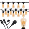 Garten Girlande Außenbeleuchtung Kette 15m 15xE27 LED 4W EDISON