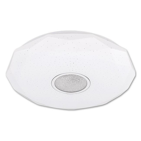 LED-Badezimmer Deckenleuchte 24W 3000-6500K Weiß Rund Diamant 39cm + Fernbedienung