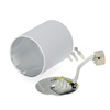 Aufputz-HALOGEN-Wasserdichtes Aluminium-SPOT-TUBE 95 mm IP44 Weiß AQUARIUS RUND Kobi